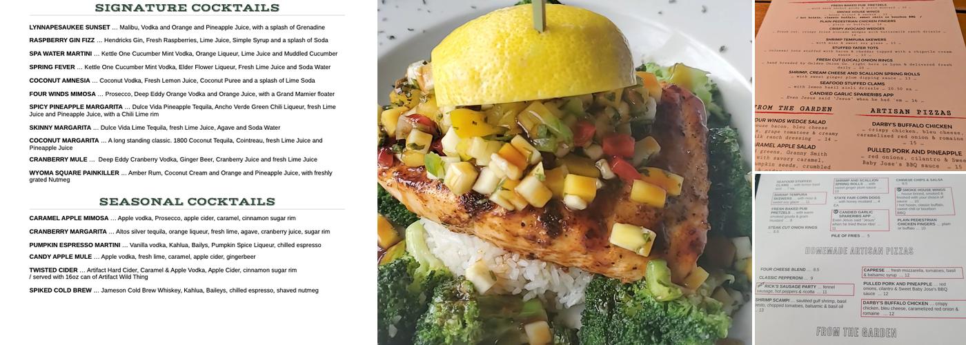 Lynnapesaukee Four Winds Pub & Grill Menu
