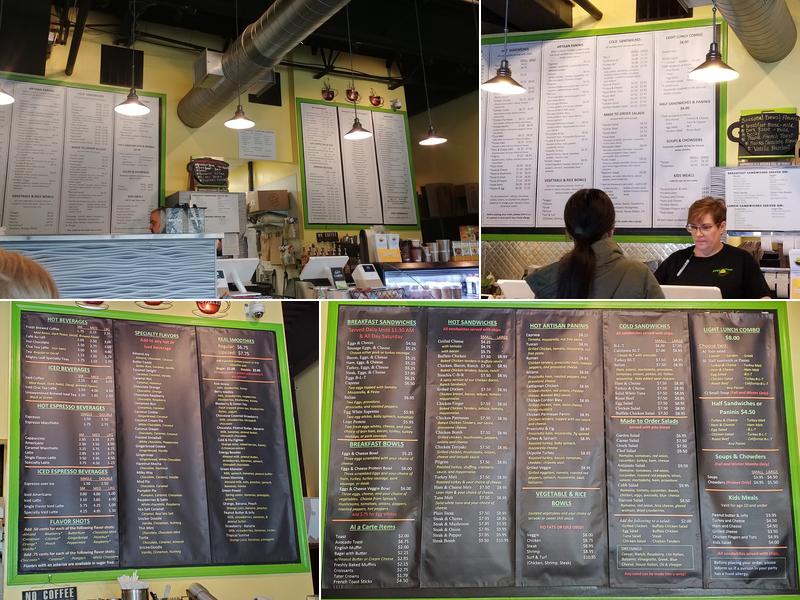 Just In Time Café Menu