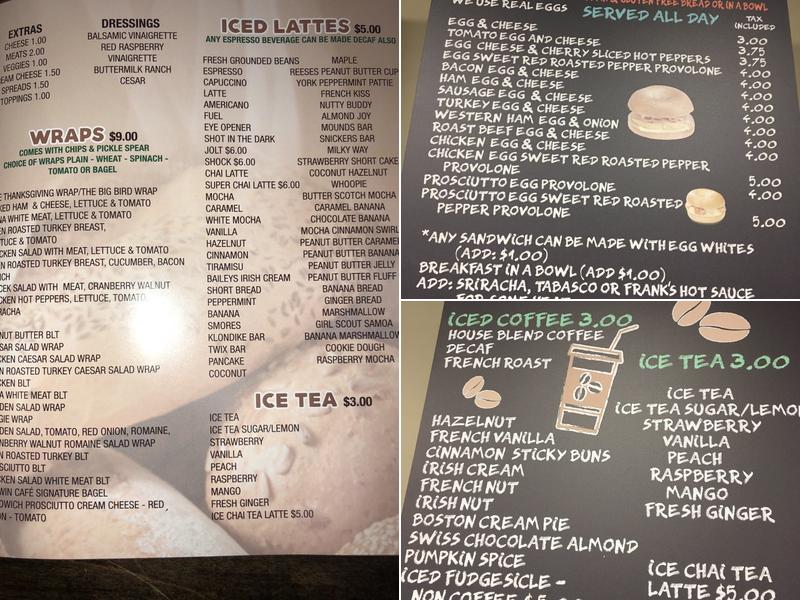 Brewin Cafe Menu