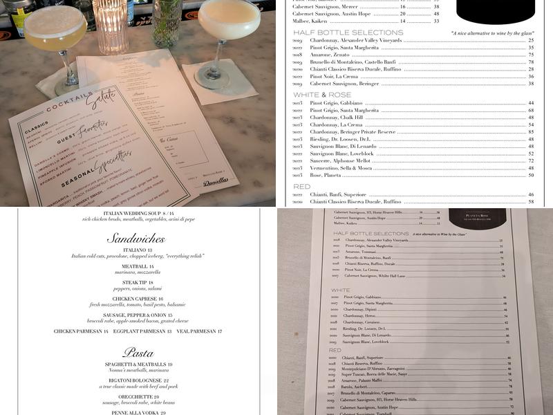Daniella's Cafe and Market Menu