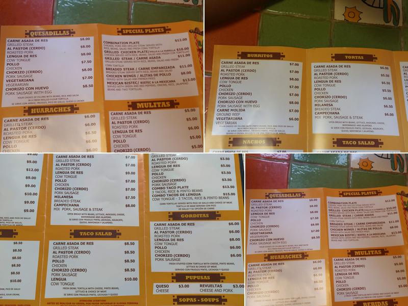 Tacos Lupita Menu