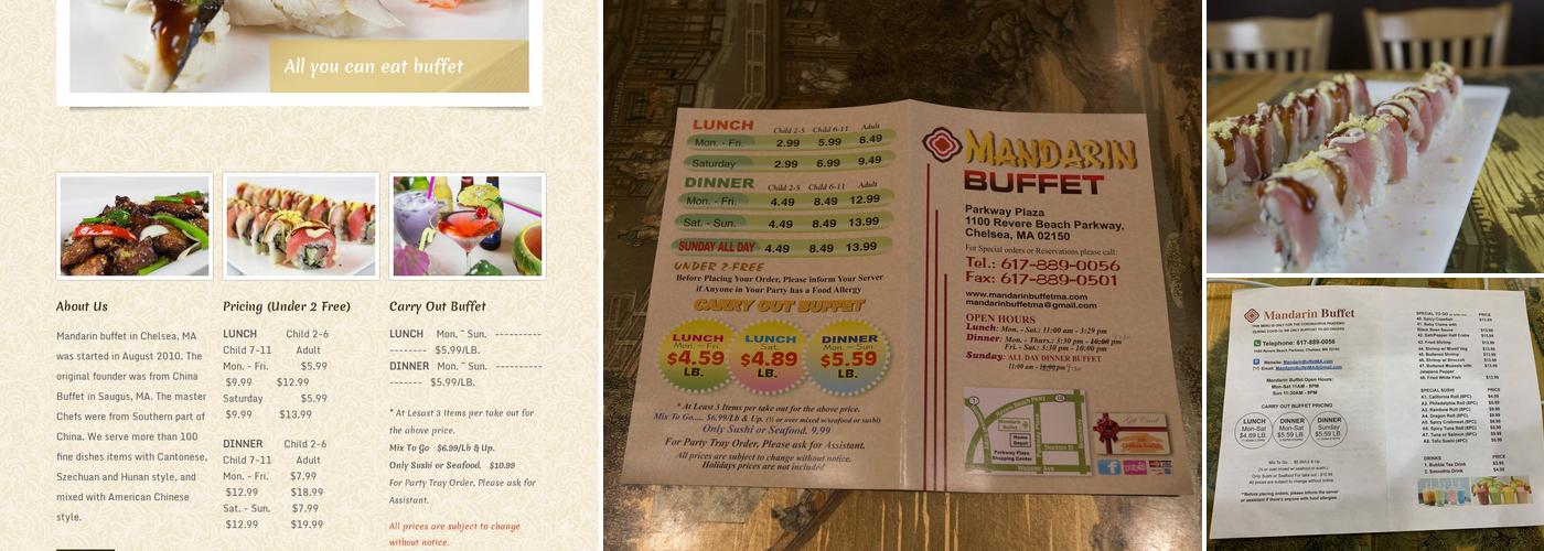 Mandarin Buffet Menu