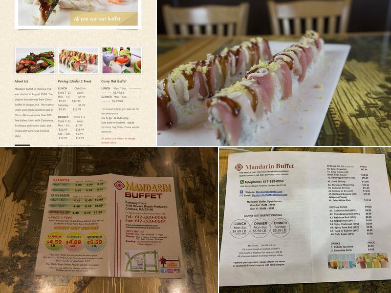 Mandarin Buffet Menu