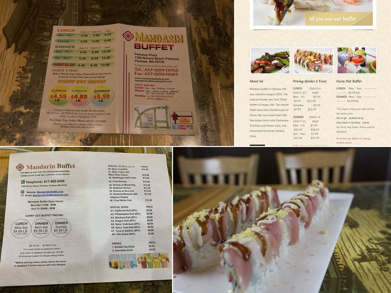 Mandarin Buffet Menu