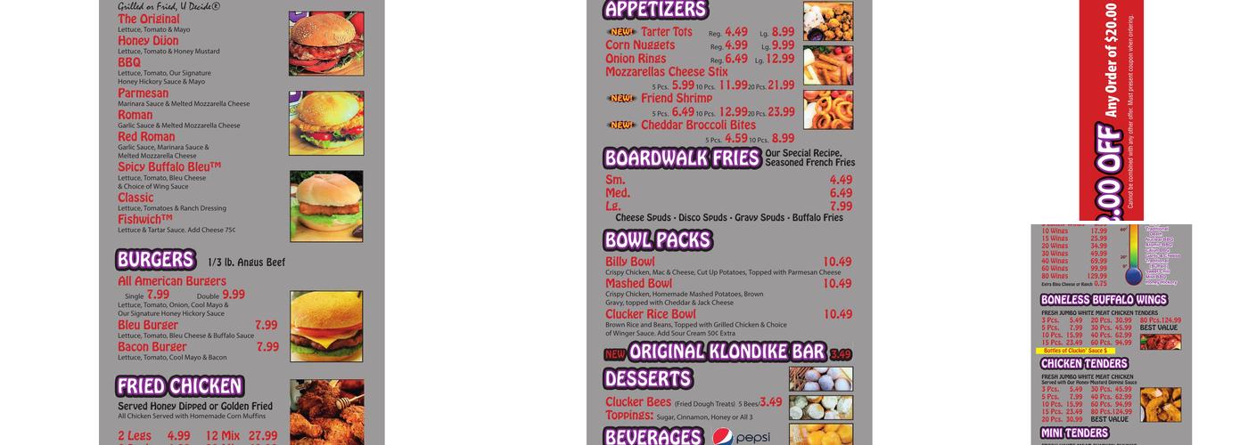 Cluck U Chicken (Cluckster's Halal Chicken) - Lanham Menu