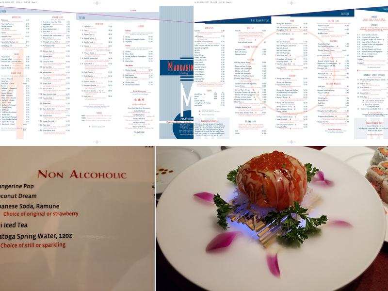 Mandarin Reading Restaurant Menu