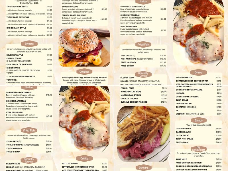 Hammersmith Family Restaurant Menu