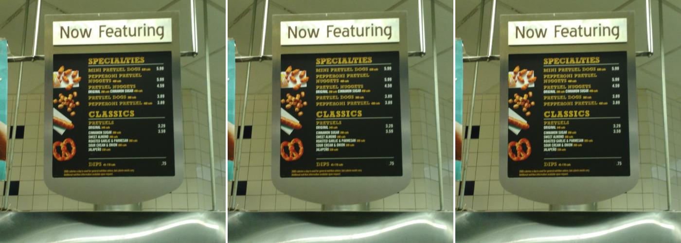 Cinnabon Menu