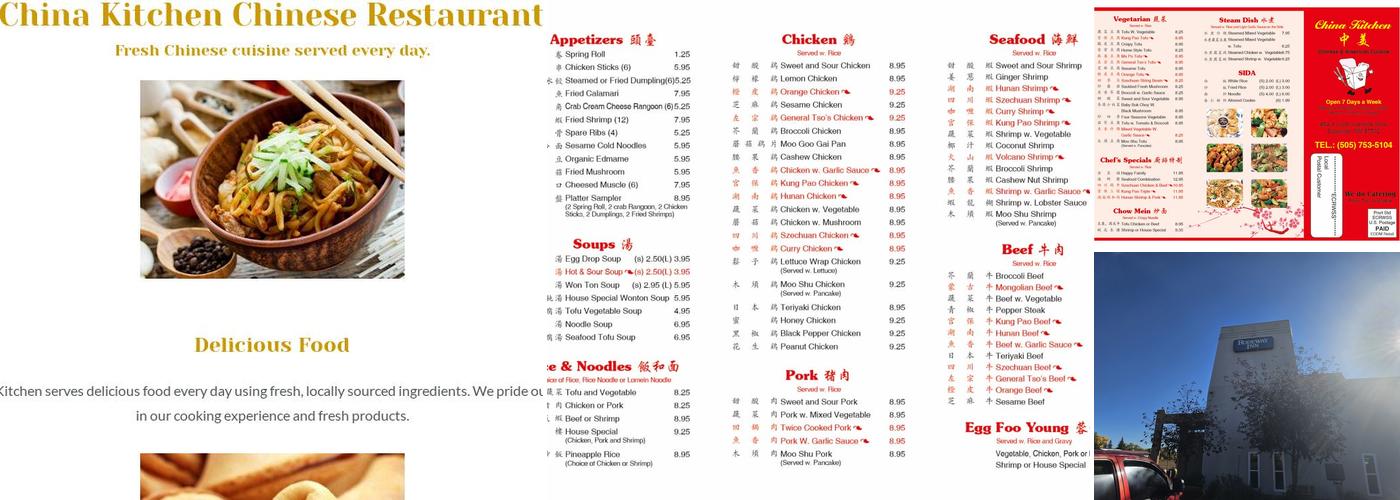 China Kitchen Menu