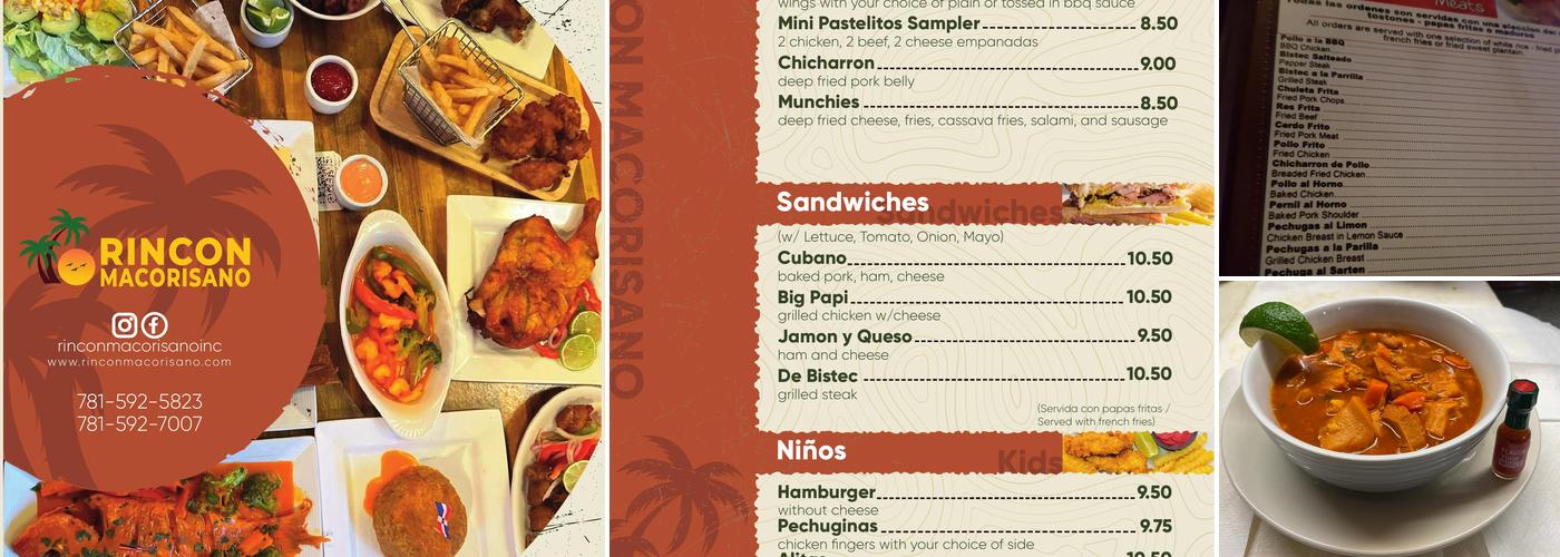 Rincon Macorisano Menu
