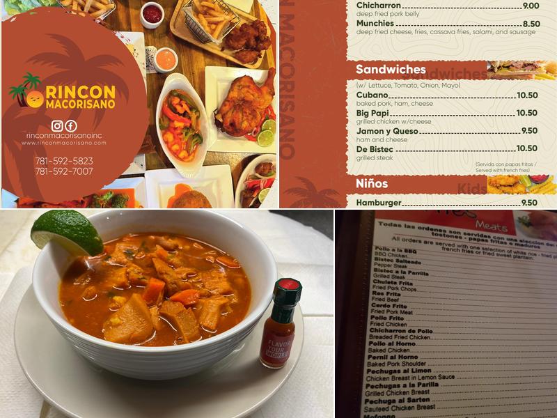 Rincon Macorisano Menu