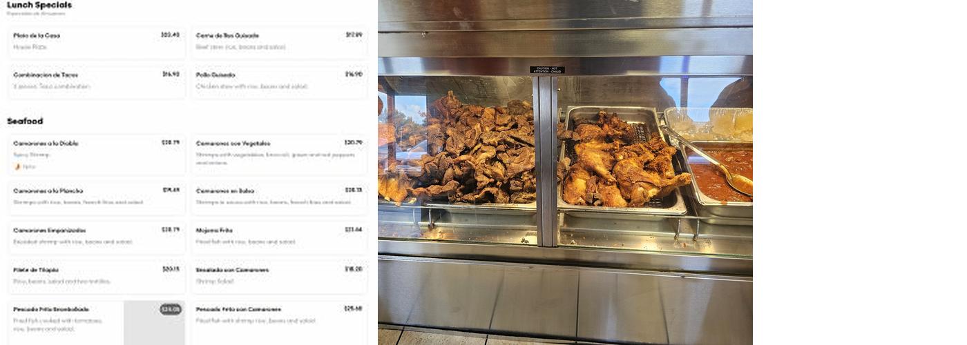 El Tipico Menu