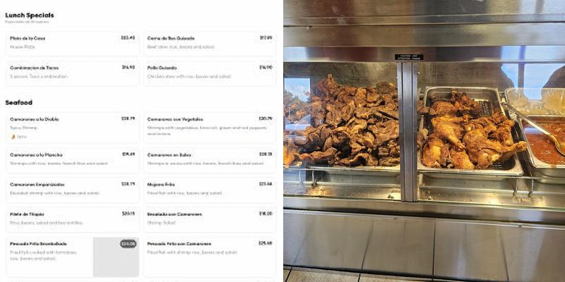El Tipico Menu