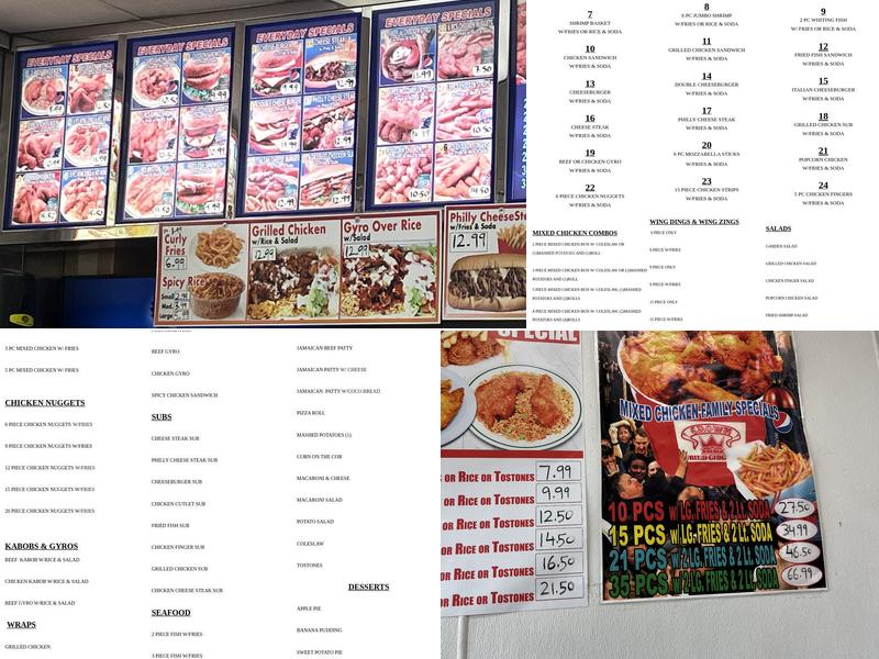 Crown Fried Chicken Menu