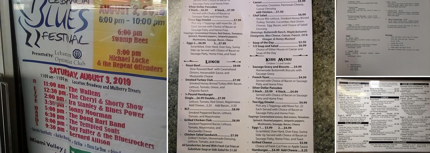 Cherry Street Cafe Menu