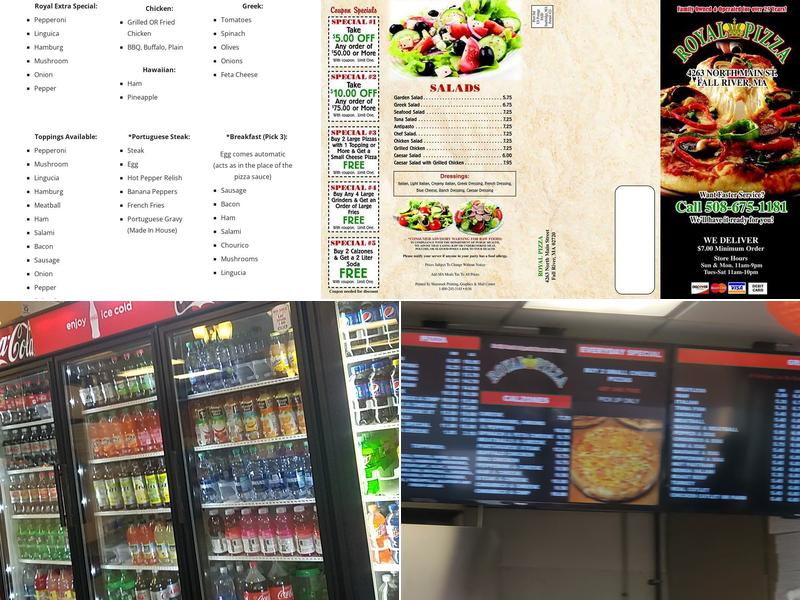 Royal Pizza Menu