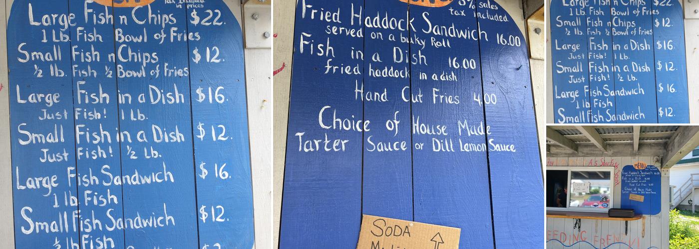 Bet's Fish Fry Menu