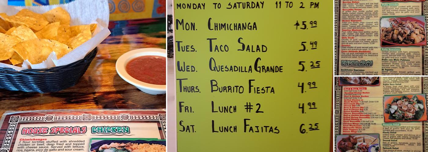 Fiesta Veracruz Mexican Restaurant Menu
