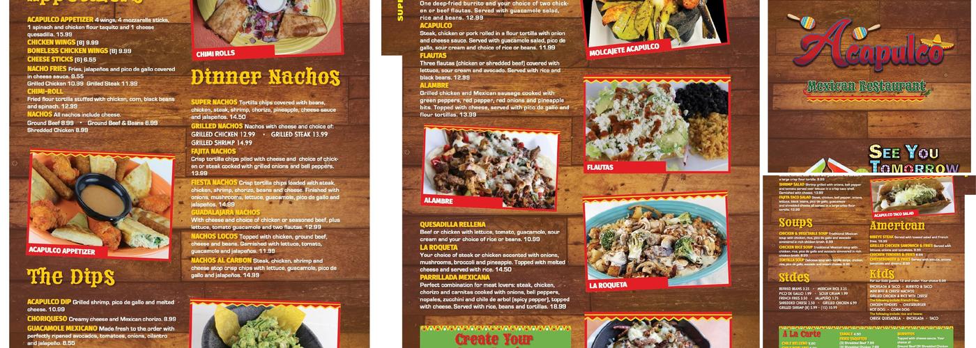 Acapulco Mexican Restaurant Menu
