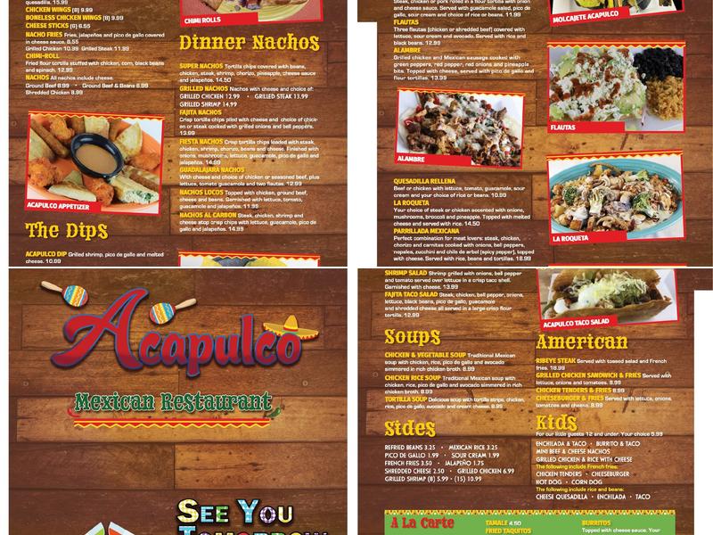 Acapulco Mexican Restaurant Menu