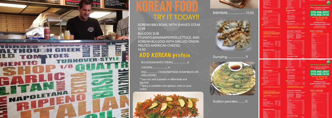 Hamilton House of Pizza Menu