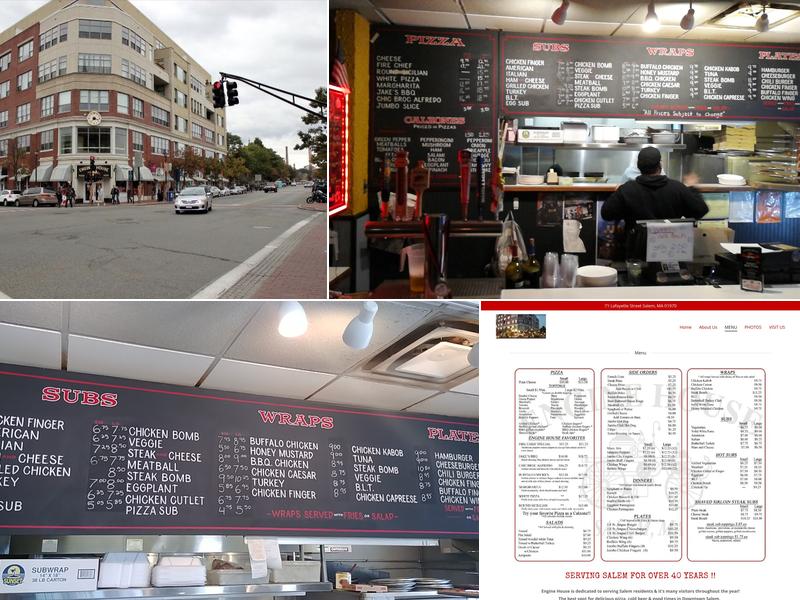 Engine House Pizza Menu