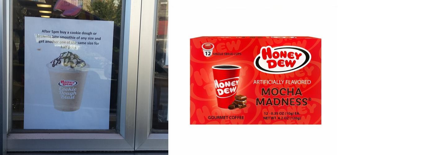 Honey Dew Donuts Menu