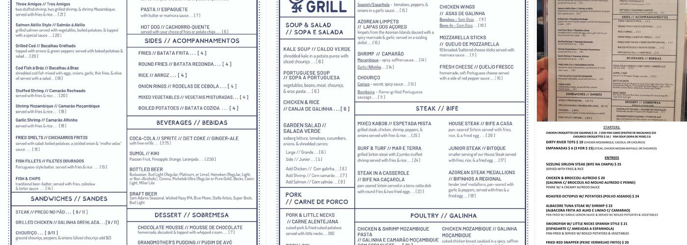 Fall River Grill Menu