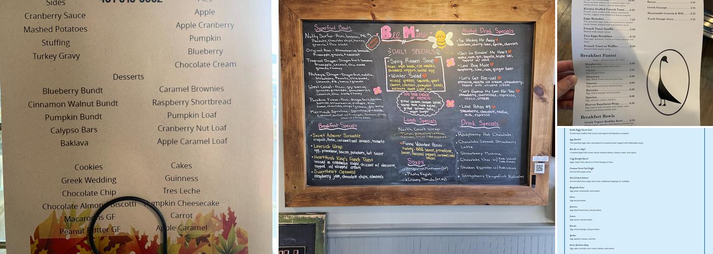 Black Goose Café Menu