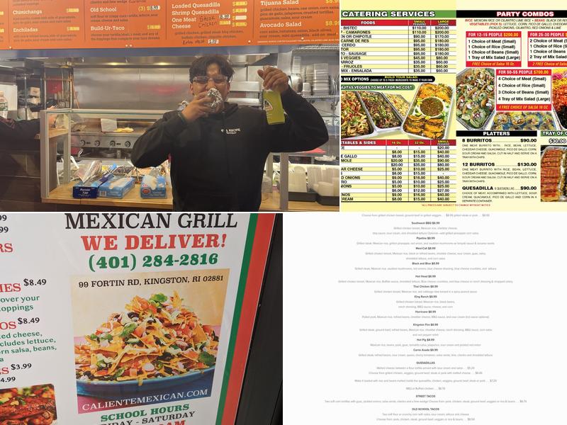 Caliente Mexican Grill Menu