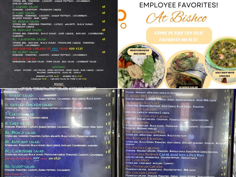 BISHCO Menu