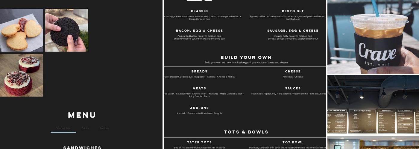 Crave Menu