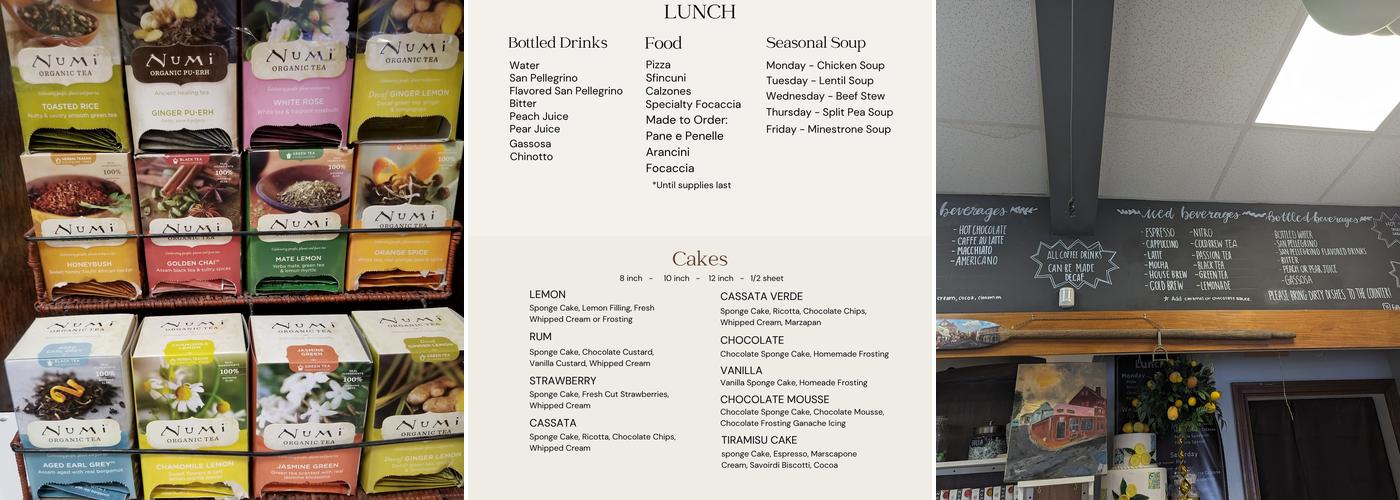 Caffe Sicilia Menu