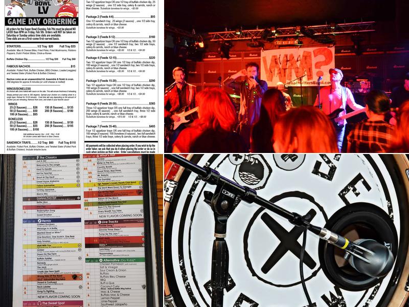 Boneheads Live Menu