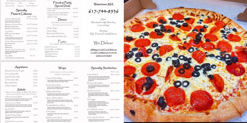 Johnnie's Pizza & Wings Menu