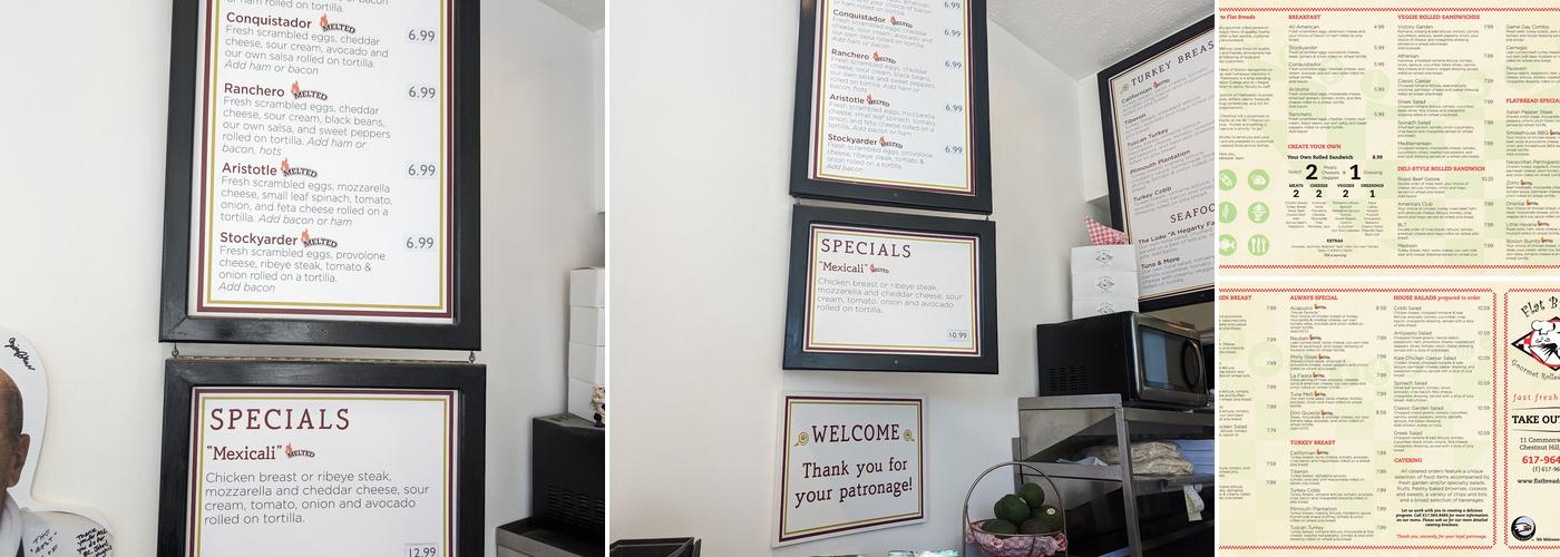 Flat Breads Cafe Menu