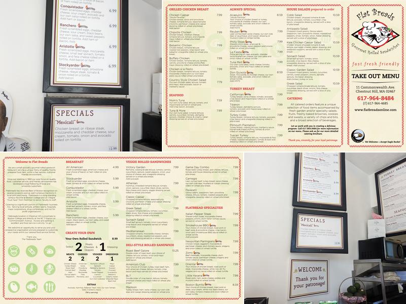 Flat Breads Cafe Menu