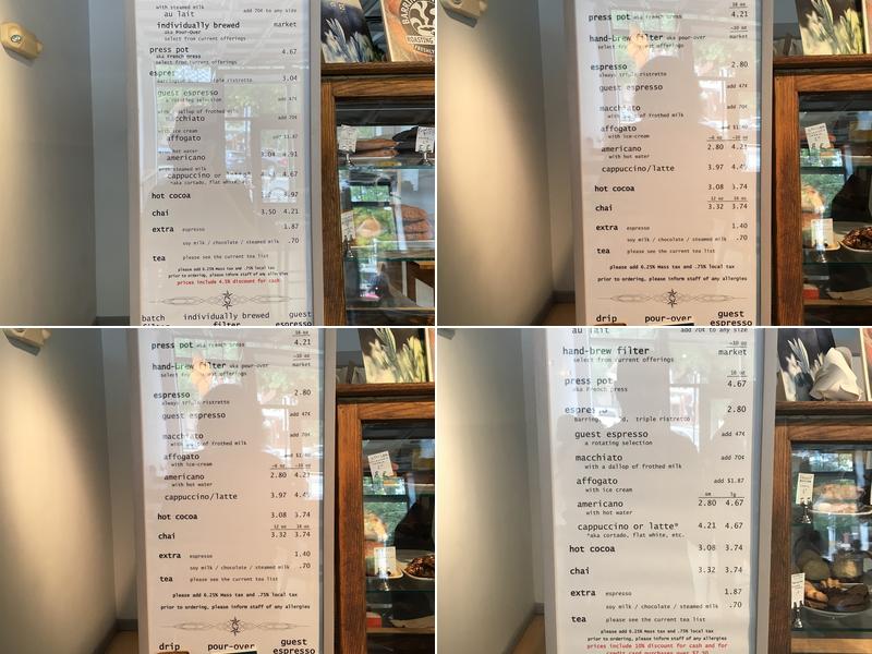 Cafe Fixe Menu