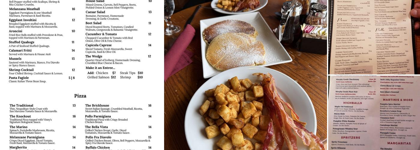 Brickhouse Cafe Menu