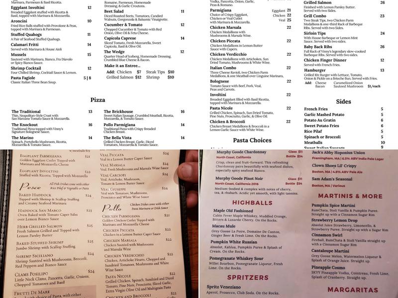 Brickhouse Cafe Menu