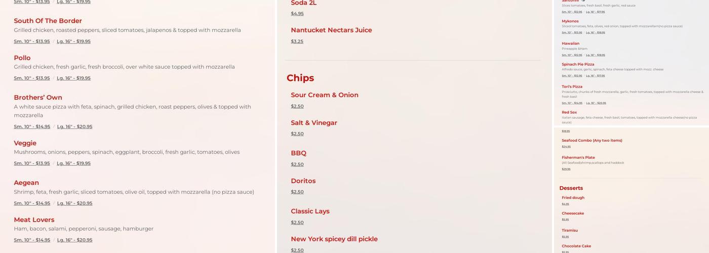Checkmate Cafe Menu