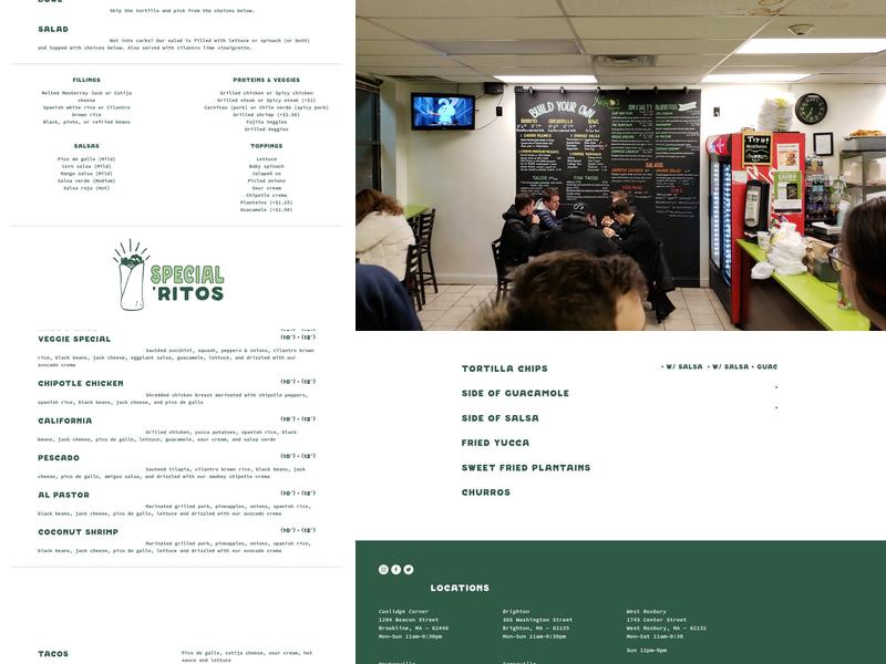 Los Amigos Taqueria Menu