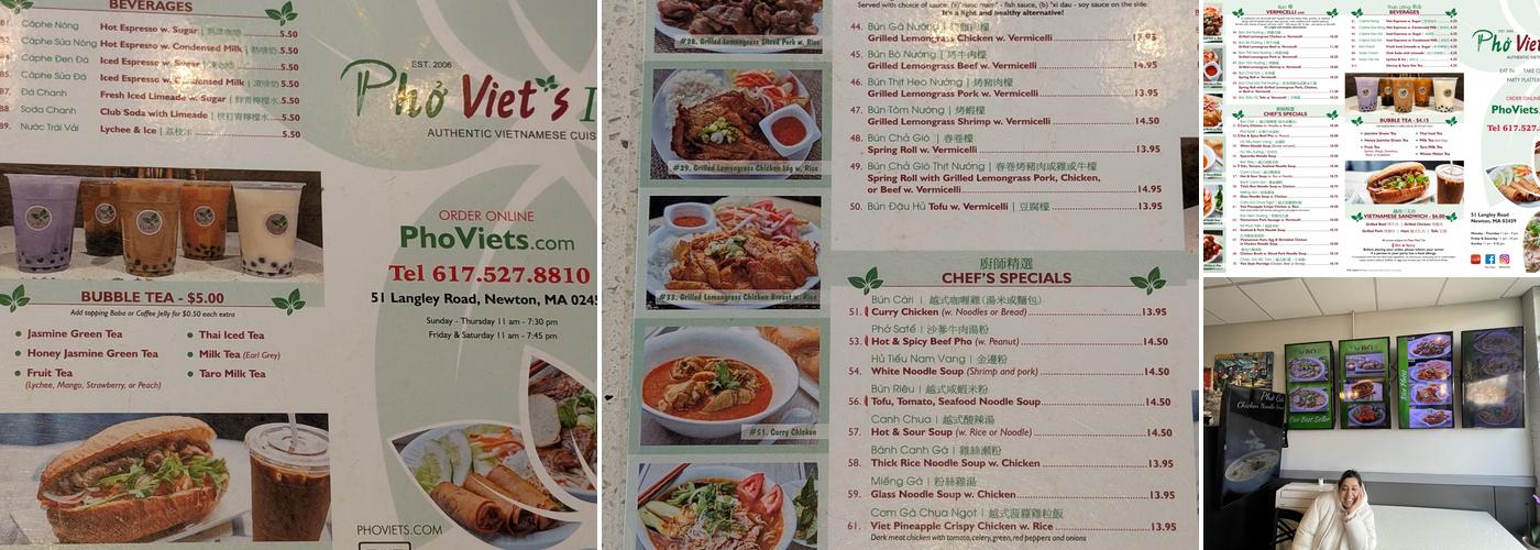 Phở Viet's II Menu
