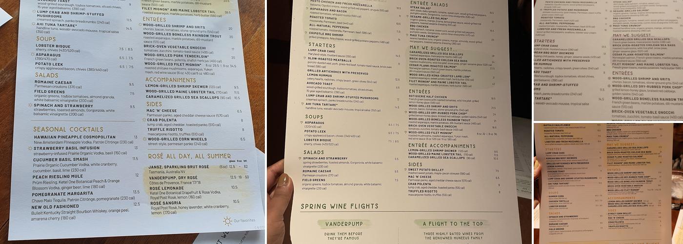 Seasons 52 Menu