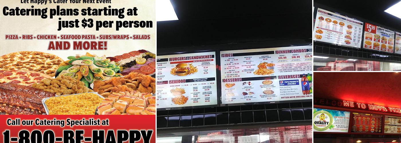 Happy's Pizza Menu