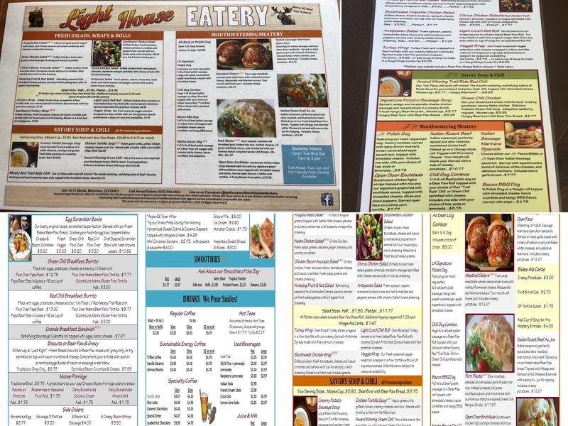 Light House Eatery Menu