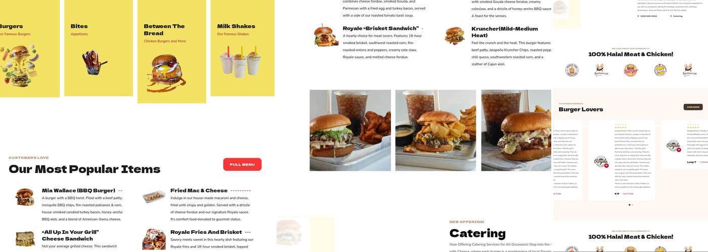 Royale with Cheese Menu