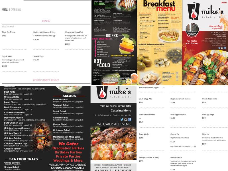 Mike's Kabob Grille Menu
