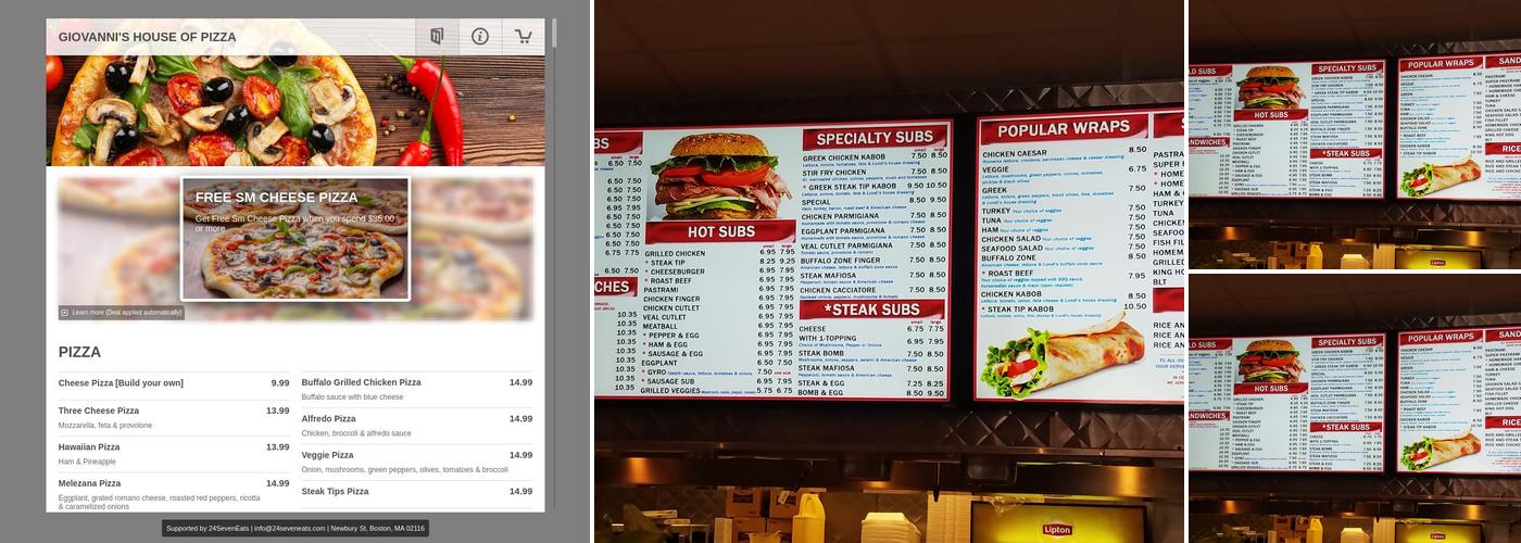 Giovanni's House of Pizza Menu