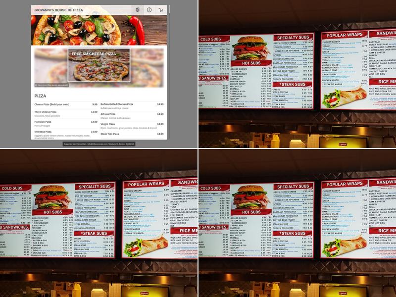 Giovanni's House of Pizza Menu